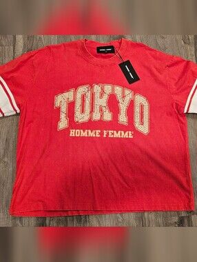 HOMME FEMME Tokyo Short Sleeve Tee - Red